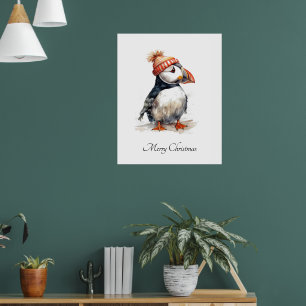 Blijde Papegaaiduiker, op maat Poster