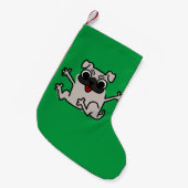 Blijde Pug Kleine Kerstsok (Voorkant (Hangend))