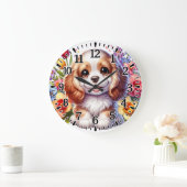Blijde puppy grote klok (Huis)