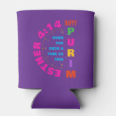 BLIJDE PURIM Esther 4:14 voor zo’n tijd als deze Blikjeskoeler (Achterkant)