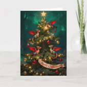Blijde Schelmenstreken – Kerst Draken in de Boom Kaart (Voorkant)
