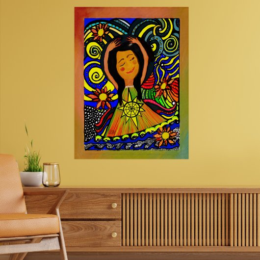 Blijde Sereniteit: Een Feest van Innerlijke Vrede Poster (Woonkamer 2)