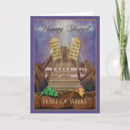 Blijde Sjavuot Feest van Weken Schilderij Kaart