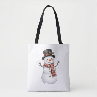 Blijde Sneeuwman Tote Bag