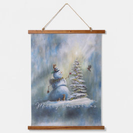 Blijde Sneeuwman van Jason Street Hangend Wandkleed