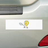 Blijde Tennisser Bumpersticker (Op auto)