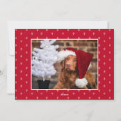 Blijde Twee Foto Script Kerstmis Feestdagenkaart (Achterkant)