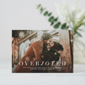 Blijde vakantie save the date fotokaart (Staand voorkant)