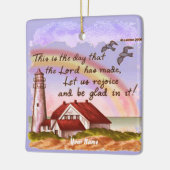 Blijde Vuurtoren Christelijke versiering Keramisch Ornament (Links)