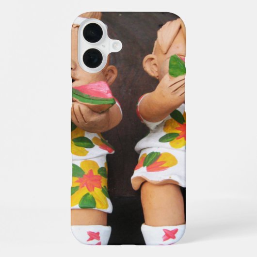 Blijde Watermeloen Vrienden iPhone Hoesje (Achterkant)