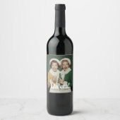 Blijde Winter Champagnedrank Viering Wijn Etiket (Voorkant)