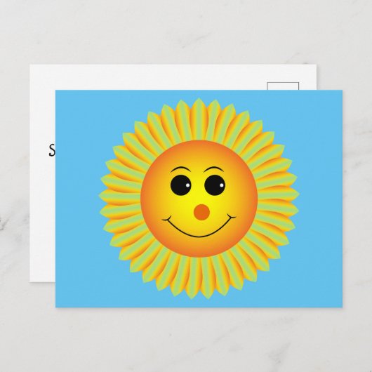 Blijde Zon Beterschap Kaart (Voorkant / Achterkant)