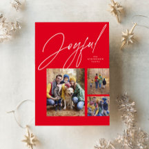 Blijdrie foto rode familie Kerstmis