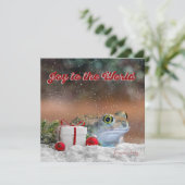 Blijdschap aan de wereld met Jeremia - 5.25in SQ. Feestdagenkaart (Staand voorkant)