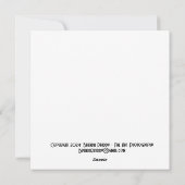 Blijdschap aan de wereld met Jeremia - 5.25in SQ. Feestdagenkaart (Achterkant)