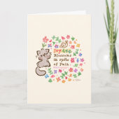 Blijdschap Bloeit Ondanks Pijn - Pebble het Kitten Kaart (Voorkant)