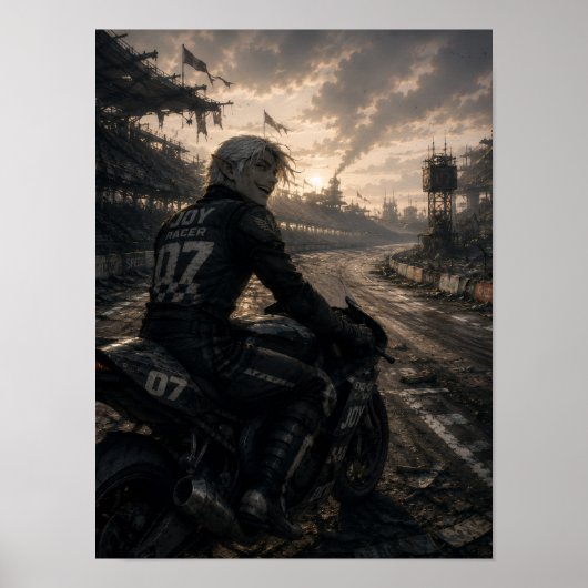 Blijdschap / Coureur / Eindeloze baan Poster (Voorkant)