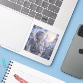 Blijdschap / Engel / Nieuwe Dageraad Sticker (Laptop met iPhone)