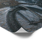 Blijdschap / Fietser / Leeg Park Poster (Hoek)