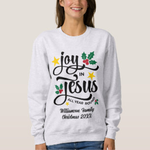 Blijdschap in Jezus Kerstmis Familie Naam  Trui