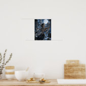 Blijdschap / Maandanser / Maan tuin Poster (Keuken)