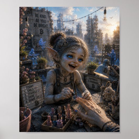 Blijdschap / Manicuriste / Dak Poster (Voorkant)