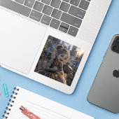 Blijdschap / Manicuriste / Dak Sticker (Laptop met iPhone)