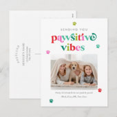 Blijdschap Met Pootjes Bewerkbare Kleur Vakantie A Feestdagenkaart (Voorkant / Achterkant)