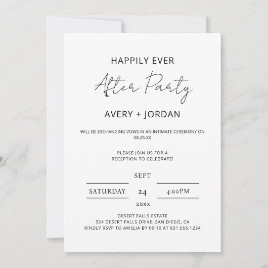 Blijdschap na minimalistische partijontwikkeling kaart (Voorkant)