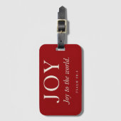 Blijdschap | Psalm 98:4 | Kerstcadeau Bagagelabel (Voorkant (verticaal))