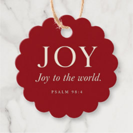 Blijdschap | Psalm 98:4 | Kerstcadeau Bedankjes Labels