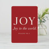 Blijdschap | Psalm 98:4 | Kerstcadeau Kaart (Staand voorkant)