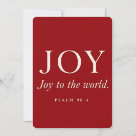 Blijdschap | Psalm 98:4 | Kerstcadeau Kaart
