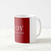 Blijdschap | Psalm 98:4 | Kerstcadeau Koffiemok (Voorkant rechts)