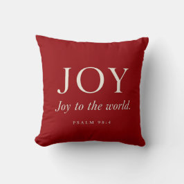 Blijdschap | Psalm 98:4 | Kerstcadeau Kussen