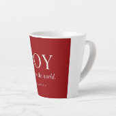 Blijdschap | Psalm 98:4 | Kerstcadeau Latte Mok (Rechterhoek)