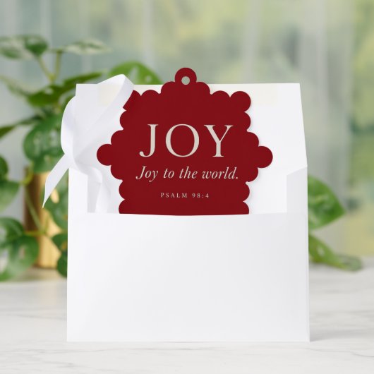 Blijdschap | Psalm 98:4 | Kerstcadeau Ornament Kaart (Envelop)