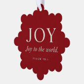 Blijdschap | Psalm 98:4 | Kerstcadeau Ornament Kaart (Links)