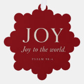 Blijdschap | Psalm 98:4 | Kerstcadeau Ornament Kaart (Voorkant)