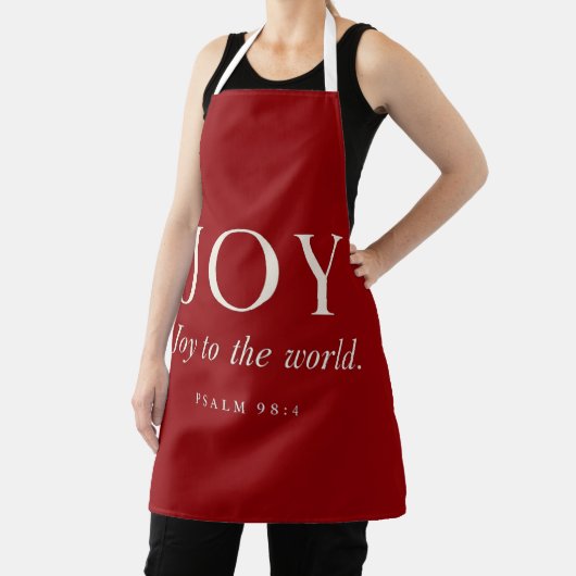 Blijdschap | Psalm 98:4 | Kerstcadeau Schort (Insitu)
