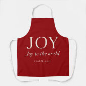 Blijdschap | Psalm 98:4 | Kerstcadeau Schort (Voorkant)