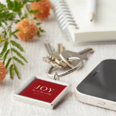 Blijdschap | Psalm 98:4 | Kerstcadeau Sleutelhanger (Zijkant)