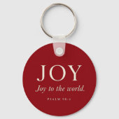 Blijdschap | Psalm 98:4 | Kerstcadeau Sleutelhanger (Voorkant)