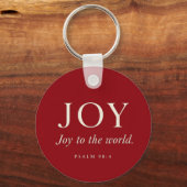 Blijdschap | Psalm 98:4 | Kerstcadeau Sleutelhanger (Achterkant)