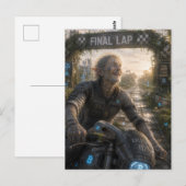 Blijdschap / Racer / Eindstreep Briefkaart (Voorkant / Achterkant)