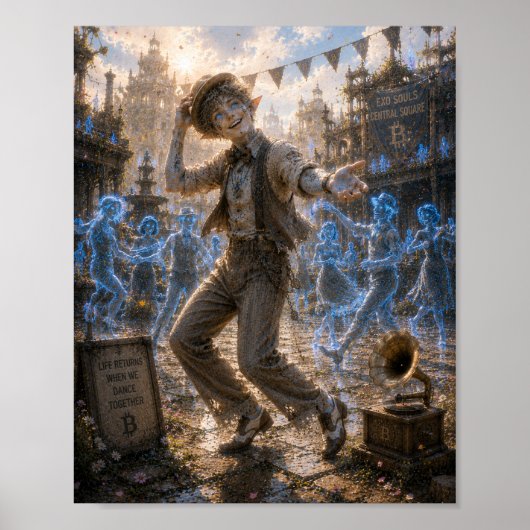 Blijdschap / Swing danser / Centraal Plein Poster (Voorkant)