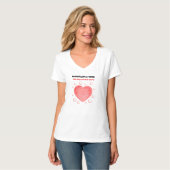 Blijdschap van de Heer met rood hart T-shirt (Voorkant volledig)
