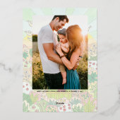 Blijdschap voor de Eekhoorn Foto Folie Feestdagenkaart (Achterkant)