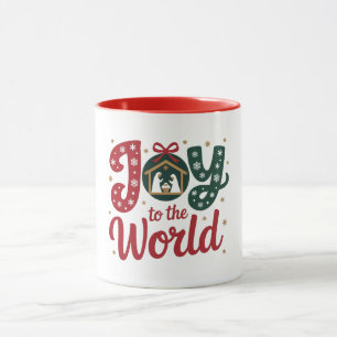 Blijdschap voor de Wereld Christelijke Kerstster Mok