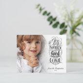 Blijdschap voor de wereld, de Heer is gekomen, Ker Feestdagenkaart (Staand voorkant)